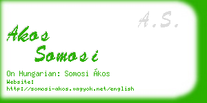 akos somosi business card